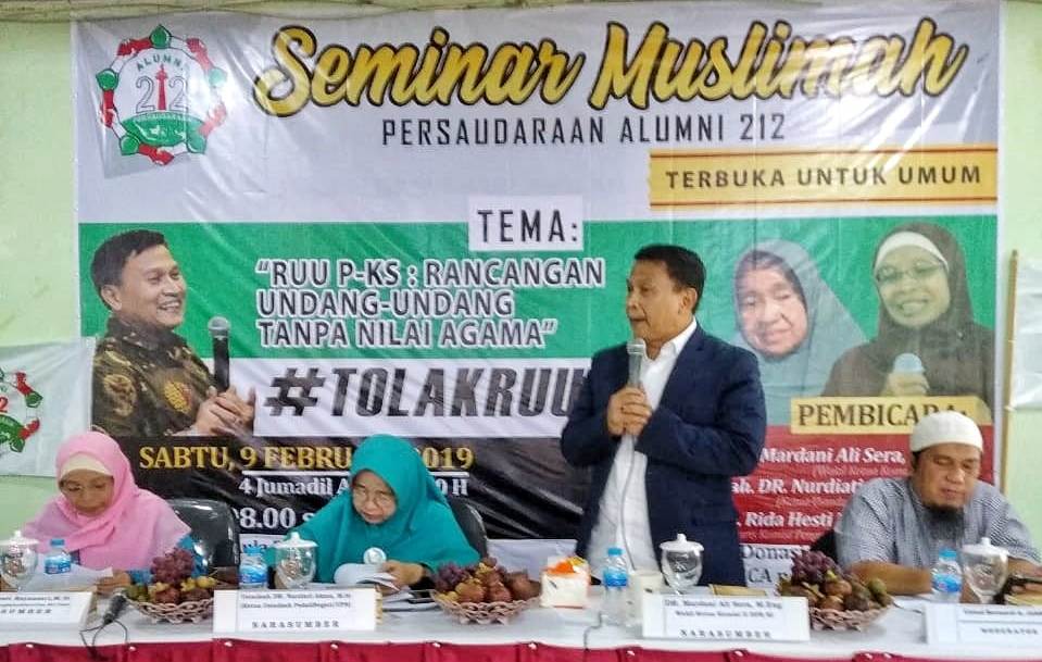 PA 212 Dukung PKS  Tegas Tolak RUU PKS